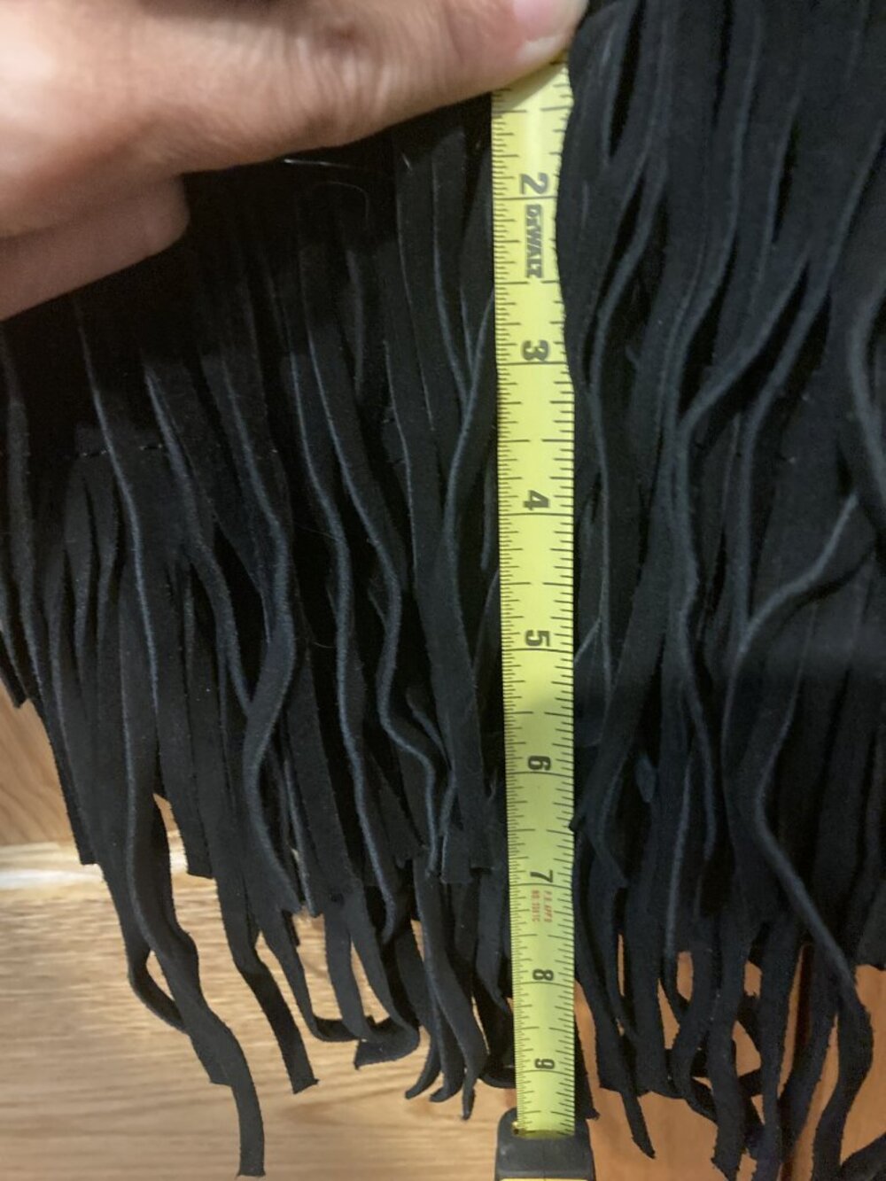 Mossimo Black Suede Fringe crossbody bag - Picture 12 of 12